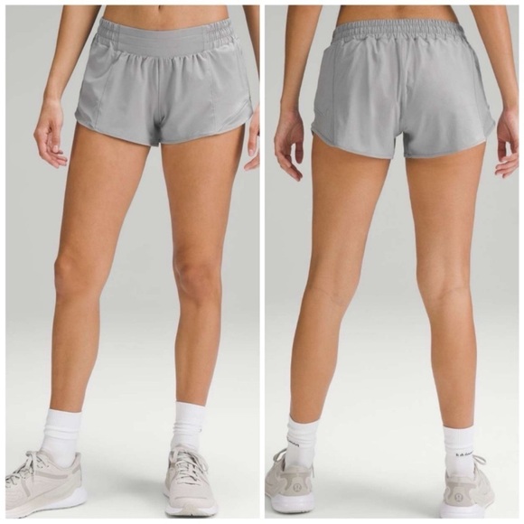 lululemon athletica Pants - Lululemon Hotty Hot Gym Shorts Low Rise Rhino Grey 8